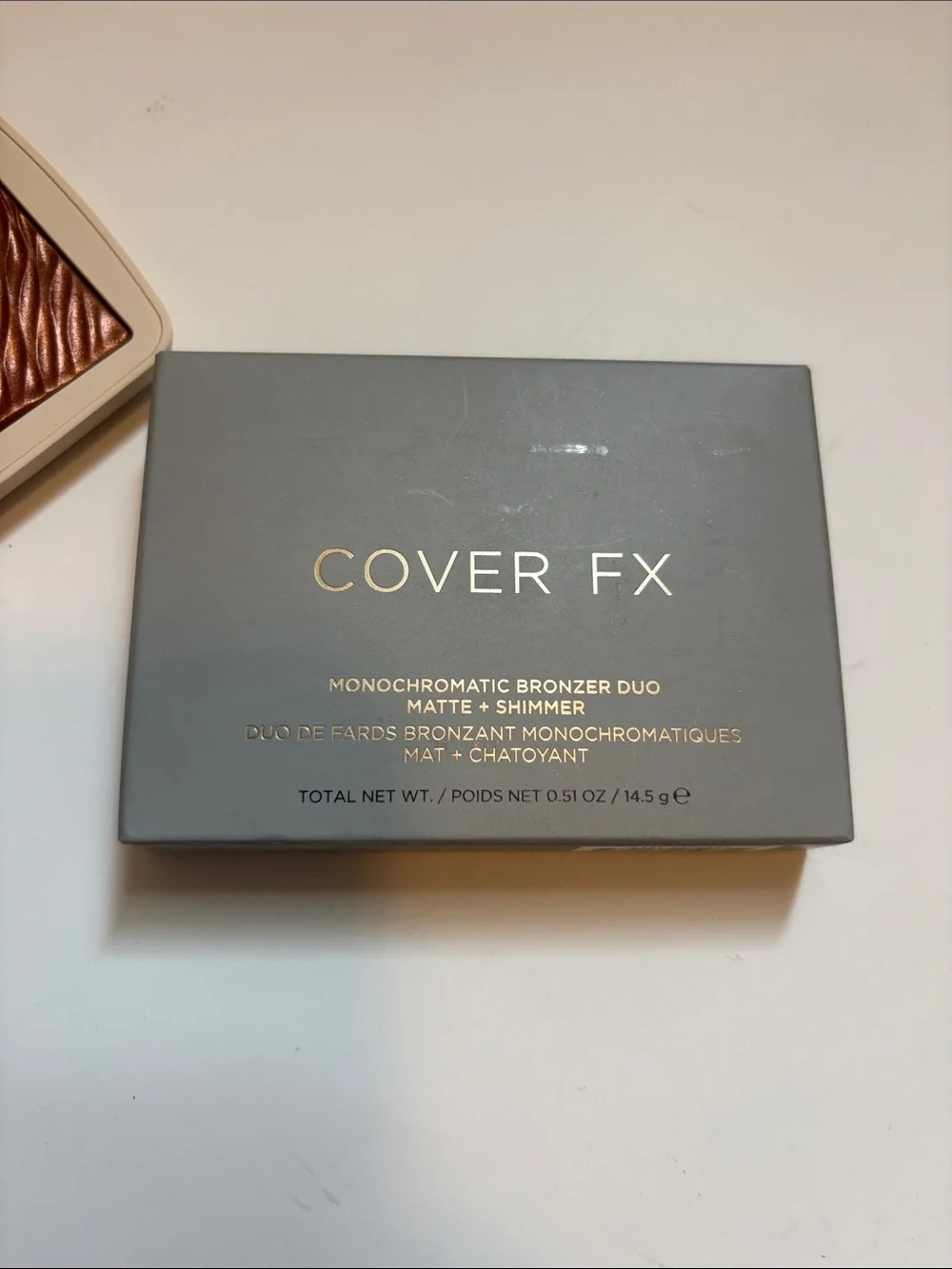 NEW! COVER FX Bronzer Duo Compact Suntan Bronze Matte & Shimmer
